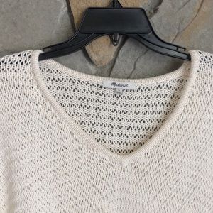 MADEWELL knit v neck sweater size M